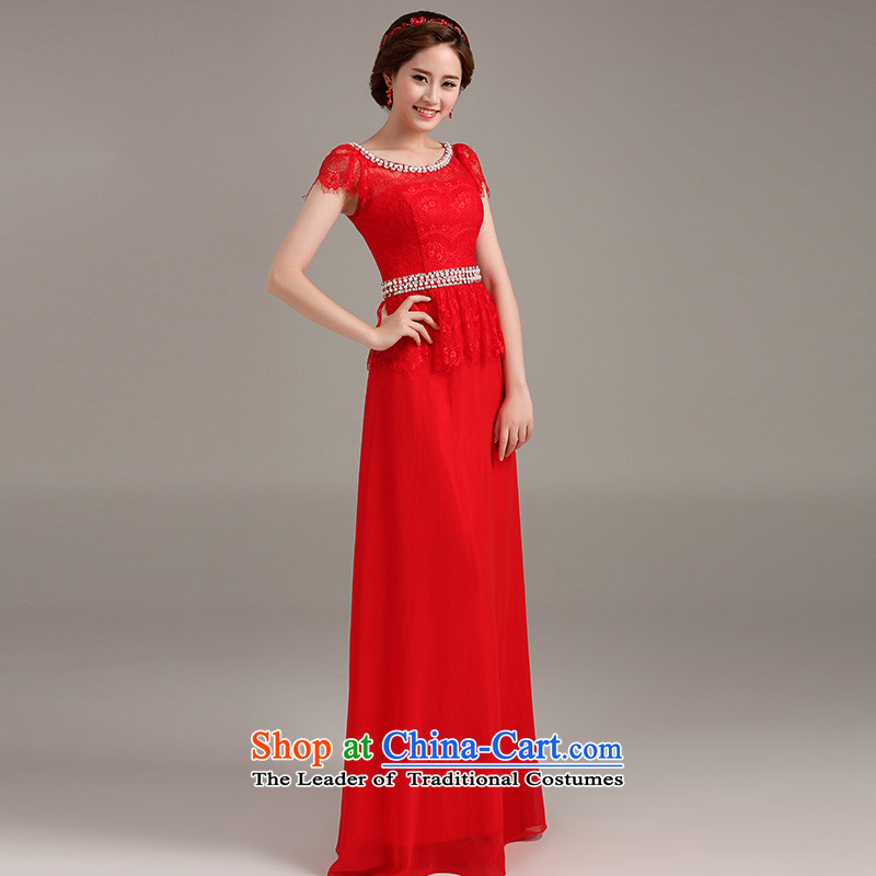 Beverly Ting dress 2015 new stylish marriages bows to red long shoulders Sau San video thin red XL, Beverly (tingbeier ting) , , , shopping on the Internet