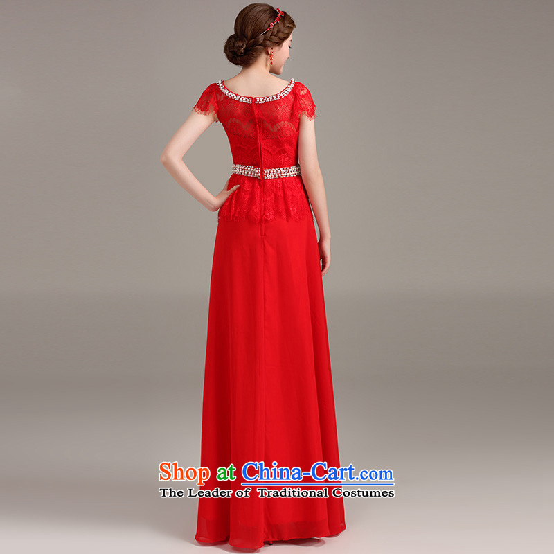 Beverly Ting dress 2015 new stylish marriages bows to red long shoulders Sau San video thin red XL, Beverly (tingbeier ting) , , , shopping on the Internet