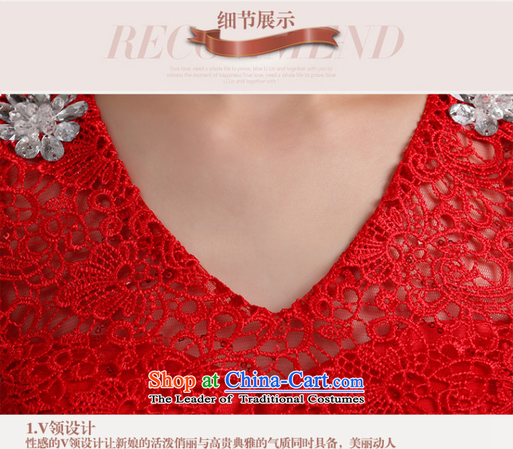 Beverly Ting bows Service Bridal Fashion 2015 new marriage evening dresses spring bride red double-shoulder length of lace bridesmaid red XXL picture, prices, brand platters! The elections are supplied in the national character of distribution, so action, buy now enjoy more preferential! As soon as possible.