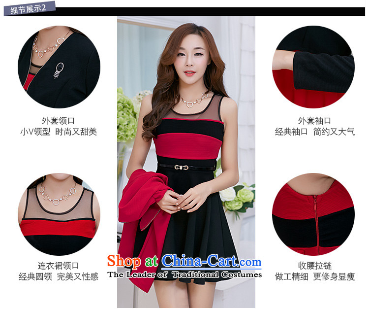 Gibez card in Dili two kits dresses sweet long-sleeved gown shawl kit small 8810# lower red on black XXL picture, prices, brand platters! The elections are supplied in the national character of distribution, so action, buy now enjoy more preferential! As soon as possible.