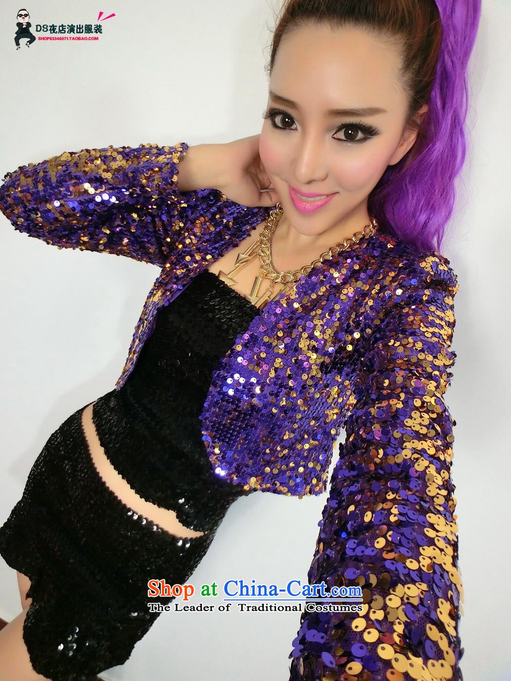 The leading edge of the YI I 2015 new women's night lights are out long-sleeved shirt dance wild jacket FD4009C891 purple are code picture, prices, brand platters! The elections are supplied in the national character of distribution, so action, buy now enjoy more preferential! As soon as possible.