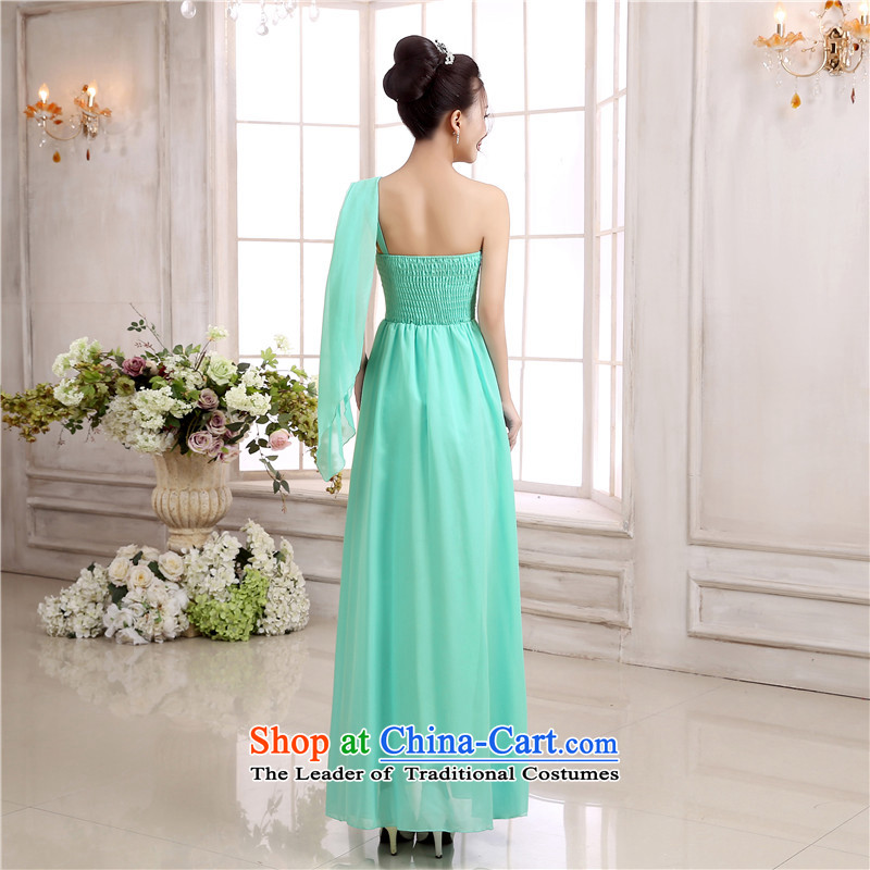 C.o.d. goddesses ultra-sin shoulder long skirt wedding dress bridesmaid sister mission chiffon dresses bows skirt under the auspices of the annual session of the small white dress code, land is both El Yi shopping on the Internet has been pressed.