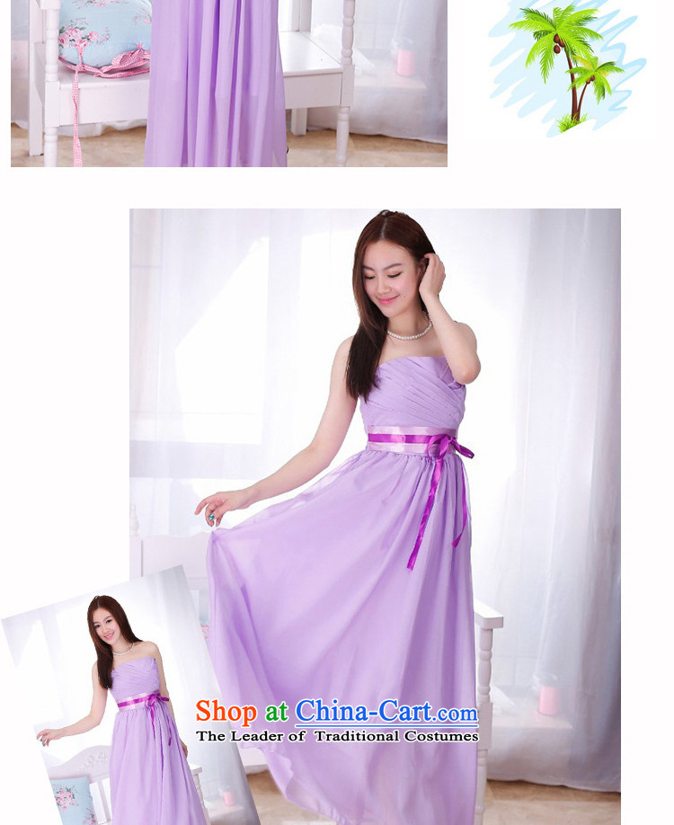 C.o.d. 2015 annual meeting of the new long skirt evening dress small wrapped his chest and stylish ribbon foutune bridesmaid sister skirt chiffon dresses Sau San champagne color long skirt are code picture, prices, brand platters! The elections are supplied in the national character of distribution, so action, buy now enjoy more preferential! As soon as possible.