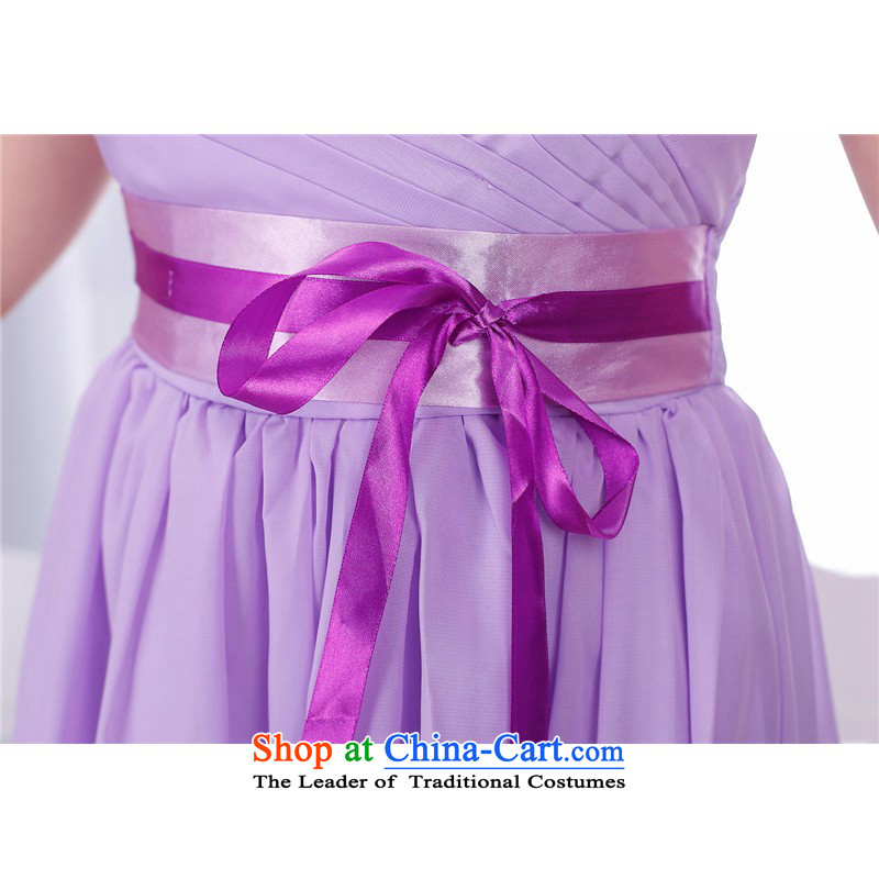 C.o.d. 2015 annual meeting of the new long skirt evening dress small wrapped his chest and stylish ribbon foutune bridesmaid sister skirt chiffon dresses Sau San champagne color code, skirts are still of the land has been pressed clothes shopping on the Internet