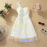 C.o.d. 2015 new lace shoulder evening dresses goddess small wedding bridesmaid short skirts, sister white dresses gauze princess skirt are pictures, price white, brand platters! The elections are supplied in the national character of distribution, so action, buy now enjoy more preferential! As soon as possible.