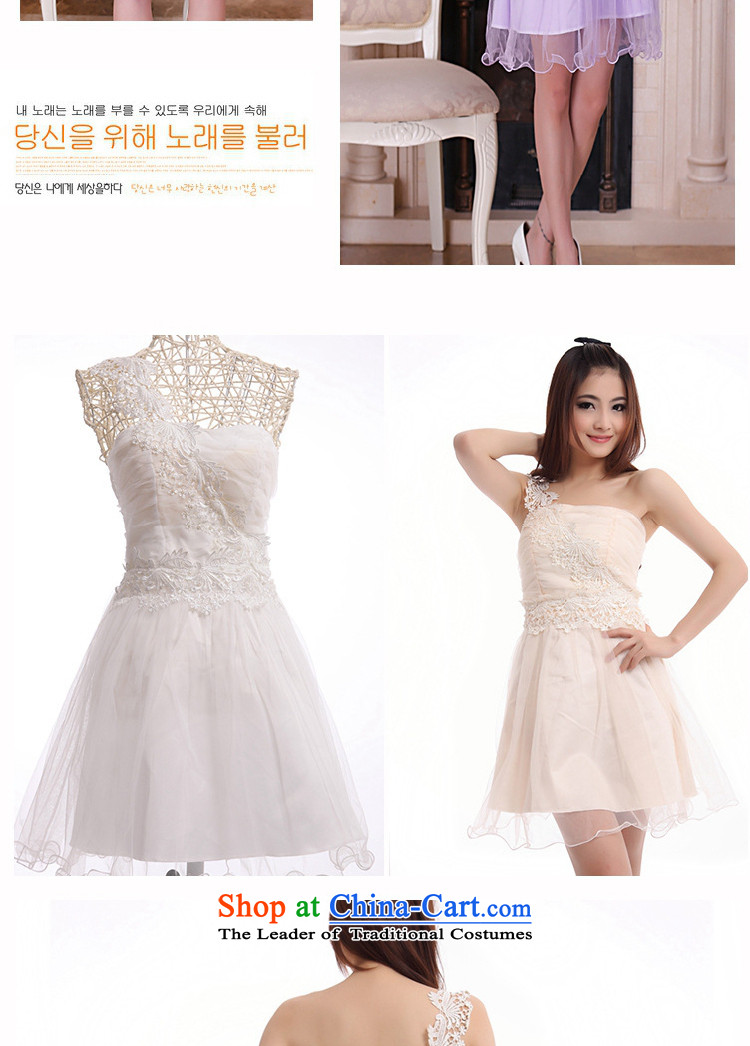 C.o.d. 2015 new lace shoulder evening dresses goddess small wedding bridesmaid short skirts, sister white dresses gauze princess skirt are pictures, price white, brand platters! The elections are supplied in the national character of distribution, so action, buy now enjoy more preferential! As soon as possible.