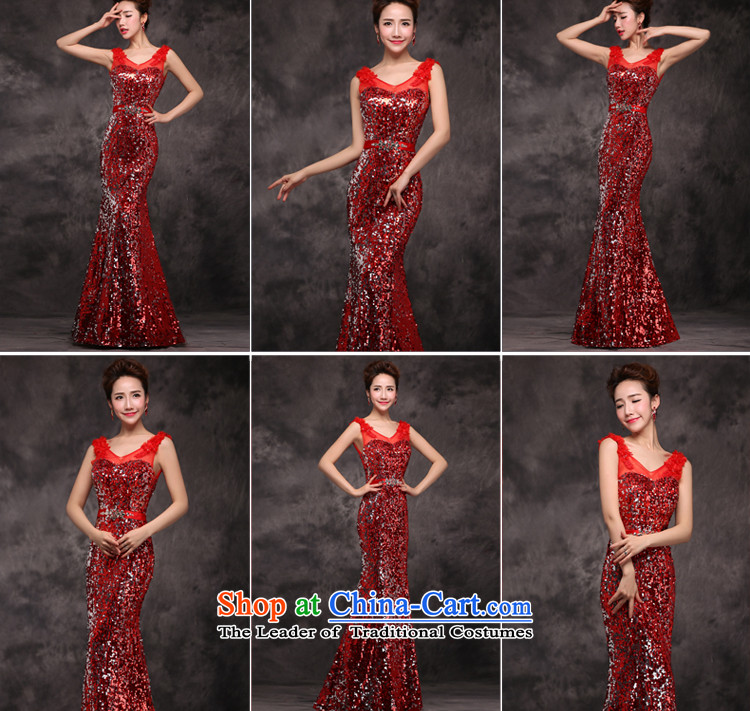 Jie mija evening dresses 2015 new long service bridal dresses bows crowsfoot shoulders on chip stylish wedding dress red S picture, prices, brand platters! The elections are supplied in the national character of distribution, so action, buy now enjoy more preferential! As soon as possible.