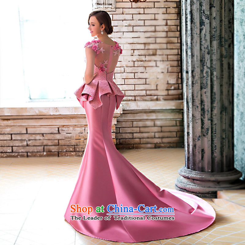 A Bride wedding dresses new 2015 winter evening dresses wedding dress elegant crowsfoot 420 S, a bride shopping on the Internet has been pressed.