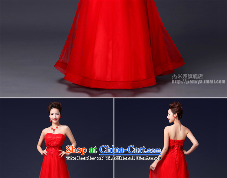 Jie Mija 2014 new stylish anointed chest lace dress brides Sau San wedding dress red tie bows serving long red M picture, prices, brand platters! The elections are supplied in the national character of distribution, so action, buy now enjoy more preferential! As soon as possible.