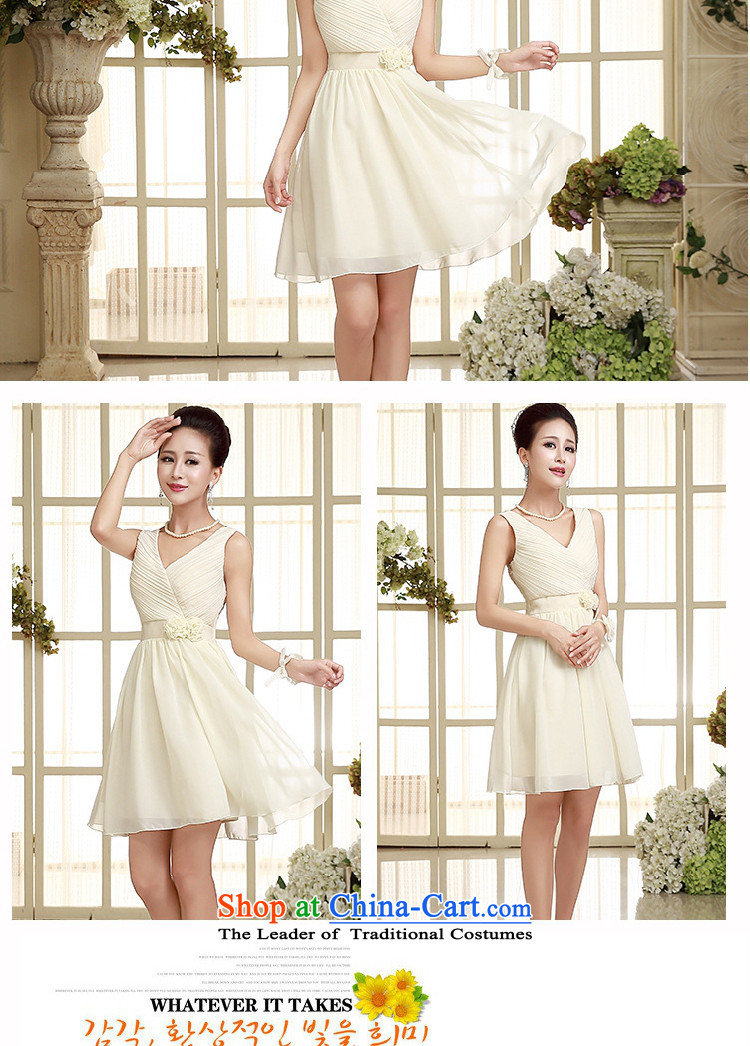 C.o.d. 2015 new sexy shoulders chiffon small dress V-NECK TOP loin wedding short skirts and sisters of bridesmaid dresses annual slips champagne color codes are pictures, prices, brand platters! The elections are supplied in the national character of distribution, so action, buy now enjoy more preferential! As soon as possible.