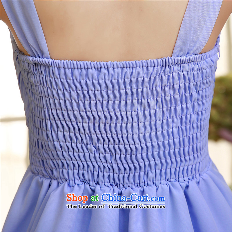 C.o.d. 2015 new sexy shoulders chiffon small dress V-NECK TOP loin wedding short skirts and sisters of bridesmaid dresses annual slips champagne color code, the land is still are El Yi shopping on the Internet has been pressed.