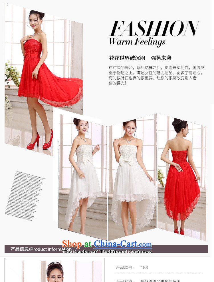 C.o.d. aristocratic aristocratic temperament wedding dress large red gauze large dovetail dresses wedding night before the annual session of bows after short Long skirts are white picture, prices, code brand platters! The elections are supplied in the national character of distribution, so action, buy now enjoy more preferential! As soon as possible.