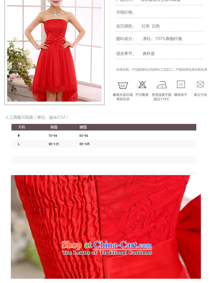 C.o.d. aristocratic aristocratic temperament wedding dress large red gauze large dovetail dresses wedding night before the annual session of bows after short Long skirts are white picture, prices, code brand platters! The elections are supplied in the national character of distribution, so action, buy now enjoy more preferential! As soon as possible.