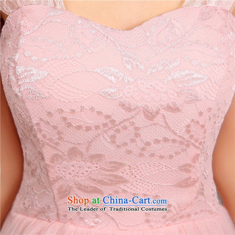 C.o.d. Package Mail New Korean lace strap long skirt large lei mesh wedding dresses skirt evening show short skirts and sisters annual bridesmaid dress short skirts are code, land white yet El Yi shopping on the Internet has been pressed.