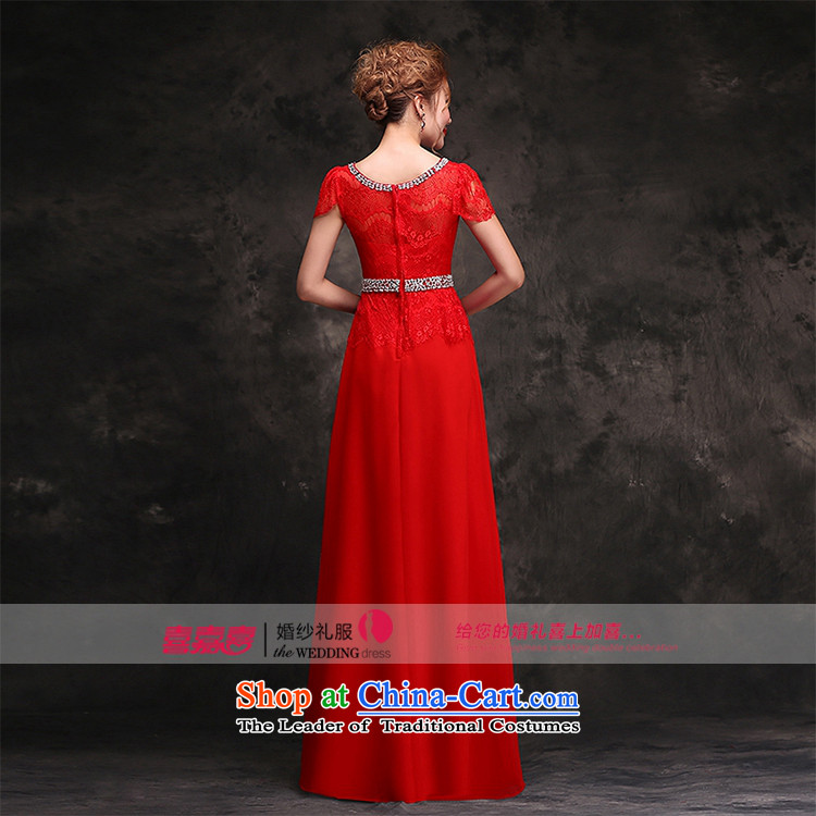 Hei Kaki 2015 autumn and winter new long gown bride bows services wedding dresses dresses Stylish retro F105 Red Red M pictures, prices, brand platters! The elections are supplied in the national character of distribution, so action, buy now enjoy more preferential! As soon as possible.