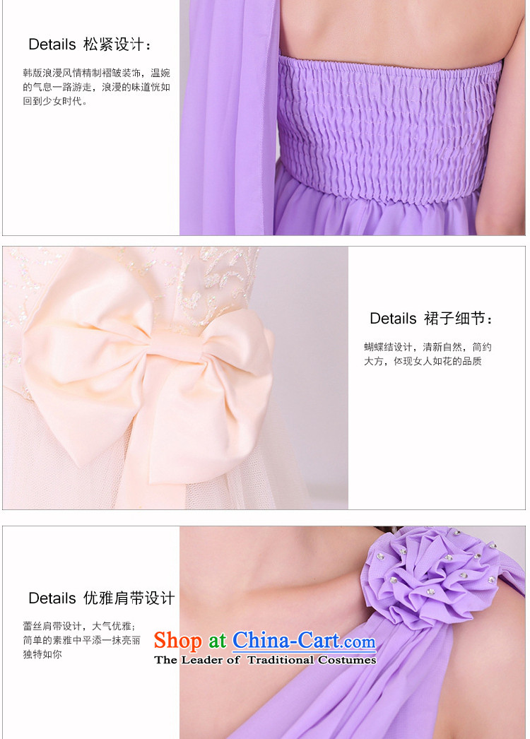 C.o.d. Package Mail New goddesses gliding chiffon long skirt shoulder and sexy dress annual gathering wedding bridesmaid sister short skirt, drag to dress short skirts are purple, prices, picture code brand platters! The elections are supplied in the national character of distribution, so action, buy now enjoy more preferential! As soon as possible.
