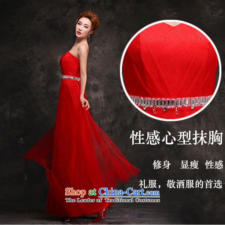 Hei Kaki 2015 New Long Chest dress bride toasting champagne anointed service wedding dresses dresses red Stylish retro autumn and winter F109 RED XL Photo, prices, brand platters! The elections are supplied in the national character of distribution, so action, buy now enjoy more preferential! As soon as possible.