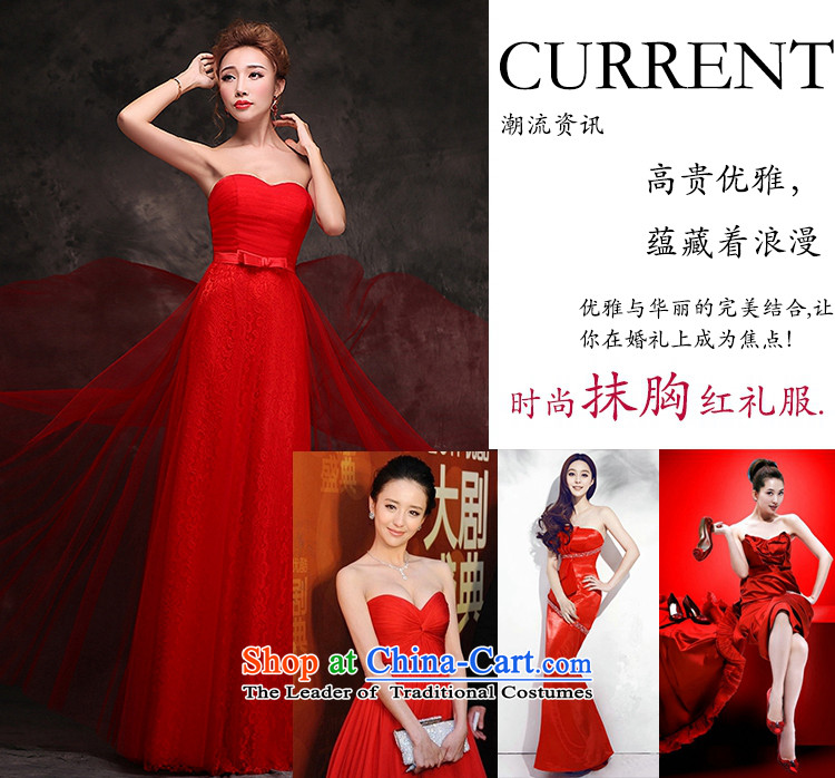 Hei Kaki wedding dresses new 2015 bridesmaid dress bows to the autumn and winter marriages anointed chest dress red red XL Photo, prices, brand platters! The elections are supplied in the national character of distribution, so action, buy now enjoy more preferential! As soon as possible.