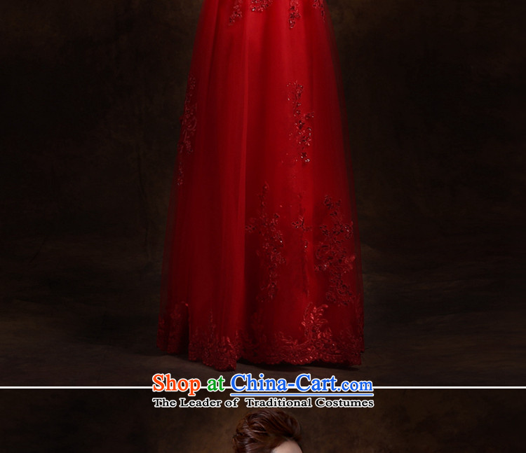 Jie mija bows Service Bridal Fashion 2015 new word wedding dress shoulder long red dress female M banquet picture, prices, brand platters! The elections are supplied in the national character of distribution, so action, buy now enjoy more preferential! As soon as possible.