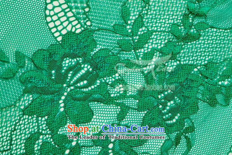 Gibez Card Dili women in Europe and America show, reverse collar long-sleeved lace long skirt elegant dresses banquet dress skirt had reached 9,251 Green S picture, prices, brand platters! The elections are supplied in the national character of distribution, so action, buy now enjoy more preferential! As soon as possible.