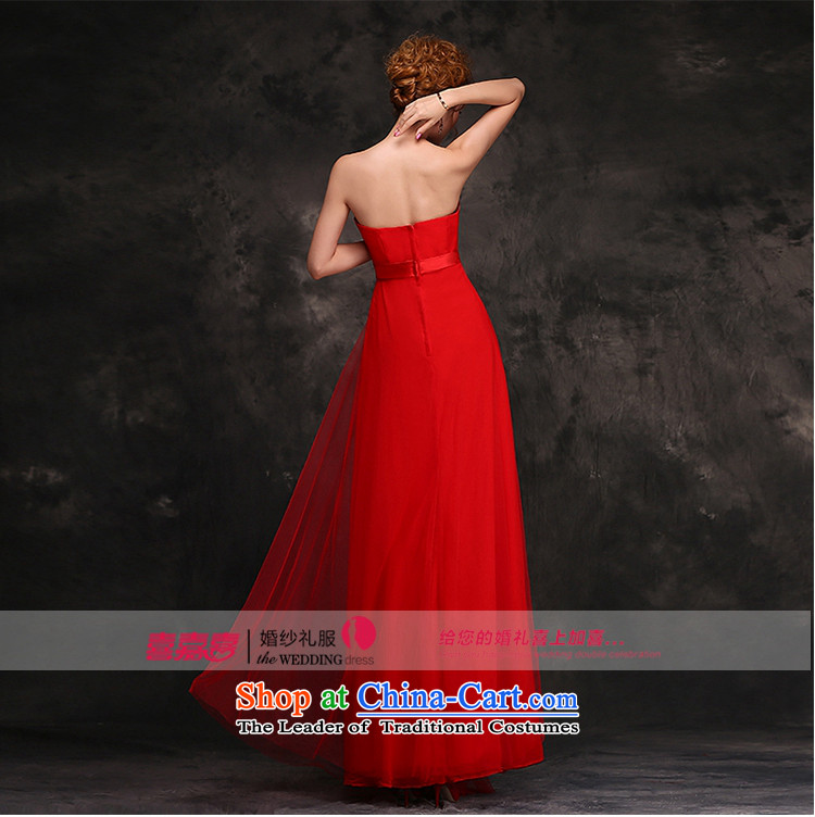 Hei Kaki 2015 new bride wedding dress bows to the autumn and winter bridesmaid chief stylish red dress F112 RED XL Photo, prices, brand platters! The elections are supplied in the national character of distribution, so action, buy now enjoy more preferential! As soon as possible.