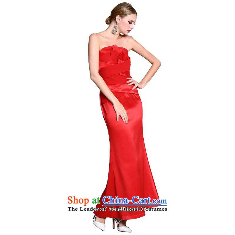 Statistics 2015 Spring sefon maple anointed chest crowsfoot long skirt bride evening dresses female red 9225LD119 /RE2 S/155, Red maple (sefon Cape Collinson) , , , shopping on the Internet