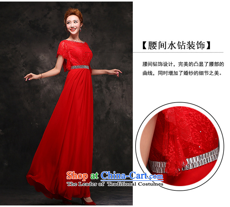 Hei Kaki 2015 new long gown bride bows services wedding dresses red lace cuff autumn and winter F111 RED S picture, prices, brand platters! The elections are supplied in the national character of distribution, so action, buy now enjoy more preferential! As soon as possible.