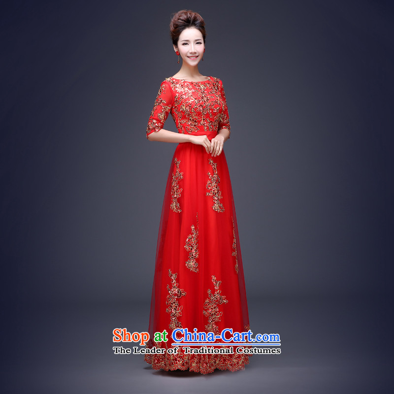 Jie Mija Evening Dress Short, 2015 New wedding dresses red bows Service Bridal Fashion long betrothal festival long service XXXL, bows jie mia , , , shopping on the Internet