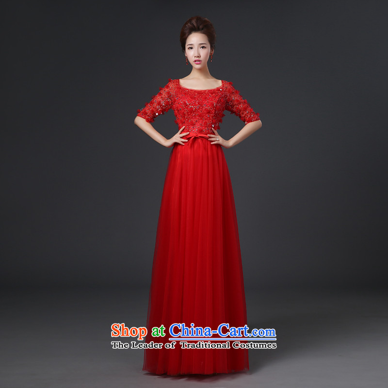 Jie mija bows Service Bridal Fashion 2014 new red wedding dresses in long-sleeved marriage evening dresses lace winter , L, Cheng Kejie mia , , , shopping on the Internet