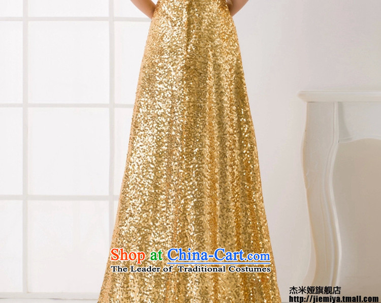 Hamm Golden Jie evening dresses New Service Bridal Fashion toasting champagne 2015 marriage ceremony shoulder bridesmaid service long autumn and winter champagne color XL Photo, prices, brand platters! The elections are supplied in the national character of distribution, so action, buy now enjoy more preferential! As soon as possible.