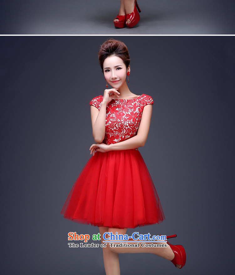 Jie Mija 2014 new bride dress bows to marry wedding dress red short) under the auspices of lace dress female RED M picture, prices, brand platters! The elections are supplied in the national character of distribution, so action, buy now enjoy more preferential! As soon as possible.