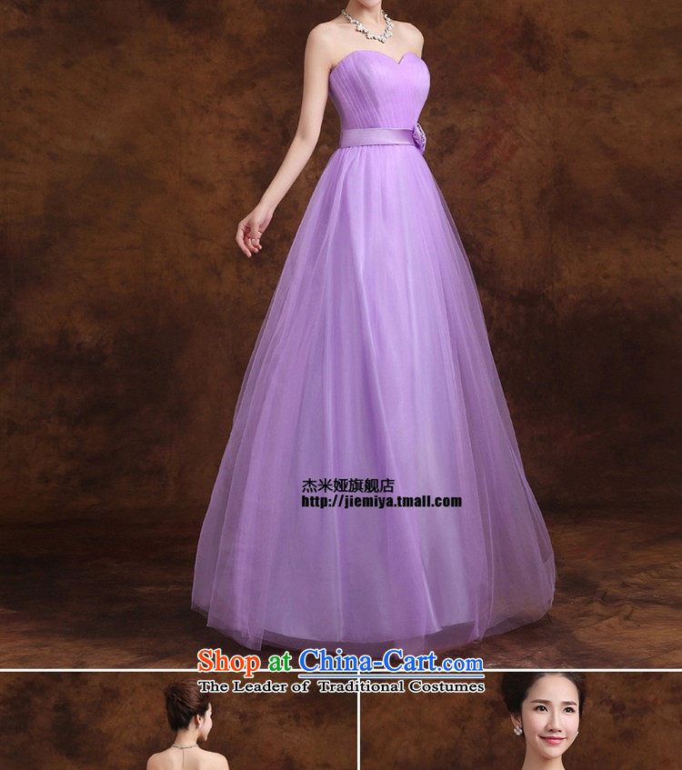 Jie mija bridesmaid service long 2015 new Korean purple shoulders bridesmaid mission then shoulder type straps sister skirt evening dress E XL Photo, prices, brand platters! The elections are supplied in the national character of distribution, so action, buy now enjoy more preferential! As soon as possible.