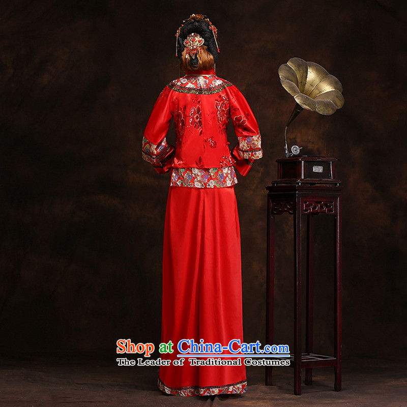 Hei kaki-soo Wo Service bridal dresses Wedding Gown In ancient Chinese style wedding dresses XH55 services-soo drink wo service plus plus earrings , M-crown kaki shopping on the Internet has been pressed.