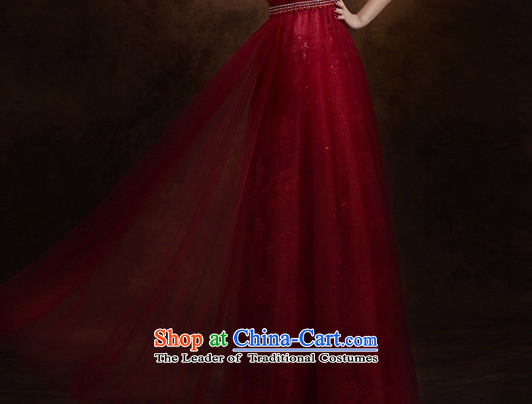 Jie mija bows Service Bridal wedding dresses 2015 new wine red long marriage bridesmaid services shoulder evening dress snow was cyanosed XL Photo, prices, brand platters! The elections are supplied in the national character of distribution, so action, buy now enjoy more preferential! As soon as possible.