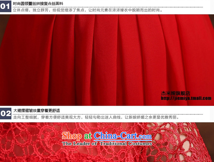 Jie mija bows Service Bridal Fashion 2015 new wedding dress shoulders lace long marriage evening dresses, Choo red long S picture, prices, brand platters! The elections are supplied in the national character of distribution, so action, buy now enjoy more preferential! As soon as possible.