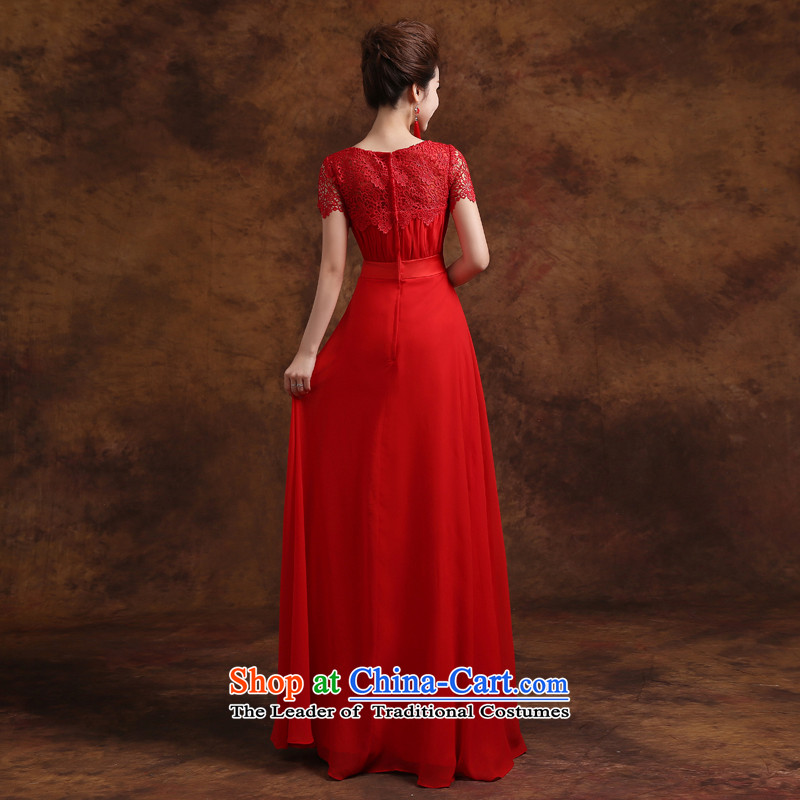 Jie mija bows Service Bridal Fashion 2015 new wedding dress shoulders lace long marriage evening dresses, Choo red long S, Cheng Kejie mia , , , shopping on the Internet