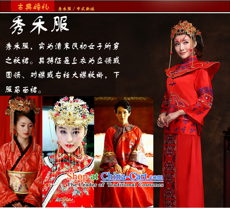 Hei kaki-soo Wo Service bridal dresses wedding dresses Chinese wedding kimonos bows retro-red dragon cheongsam dress XH66 use Sau San Su Wo service plus crown plus earrings L picture, prices, brand platters! The elections are supplied in the national character of distribution, so action, buy now enjoy more preferential! As soon as possible.