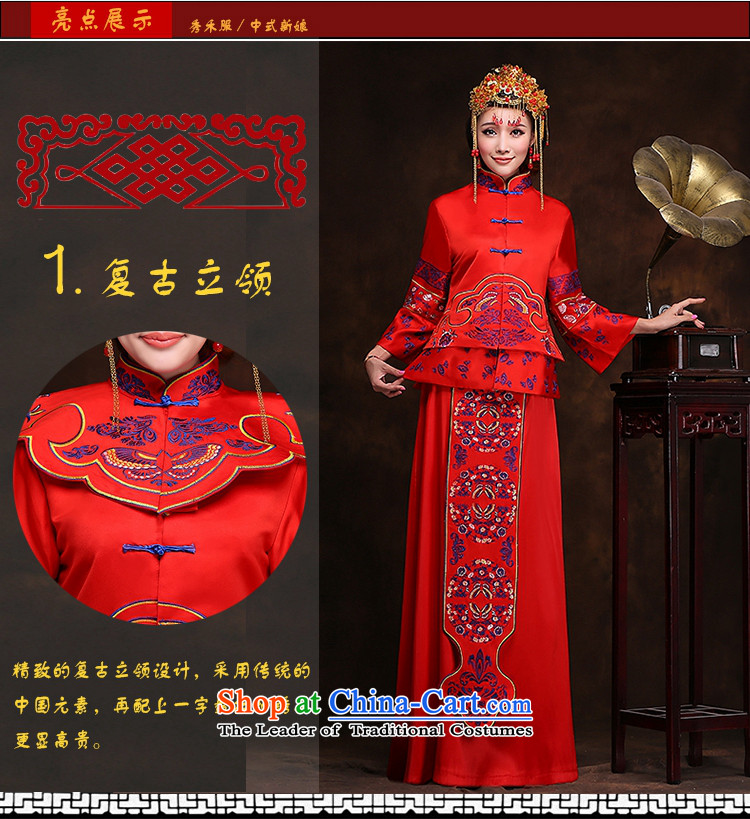 Hei kaki-soo Wo Service bridal dresses wedding dresses Chinese wedding kimonos bows retro-red dragon cheongsam dress XH66 use Sau San Su Wo service plus crown plus earrings L picture, prices, brand platters! The elections are supplied in the national character of distribution, so action, buy now enjoy more preferential! As soon as possible.