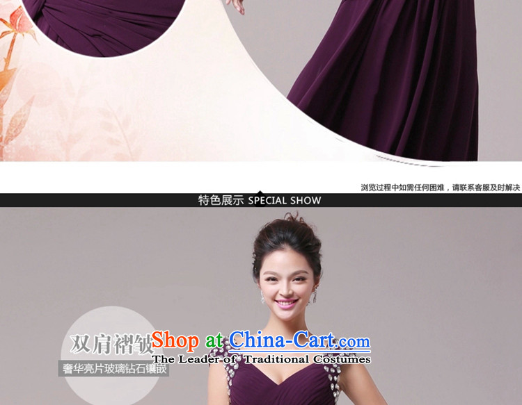 Jie mija marriages bows services pink long 2014 shoulders V-Neck Diamond Sau San evening dresses long skirt pink L picture, prices, brand platters! The elections are supplied in the national character of distribution, so action, buy now enjoy more preferential! As soon as possible.