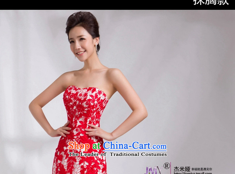 Jie mija crowsfoot wedding dresses 2014 new Korean Red sexy wiping the chest deep V-Neck Sau San knowledge services toasting champagne bride Shoulder L picture, prices, brand platters! The elections are supplied in the national character of distribution, so action, buy now enjoy more preferential! As soon as possible.