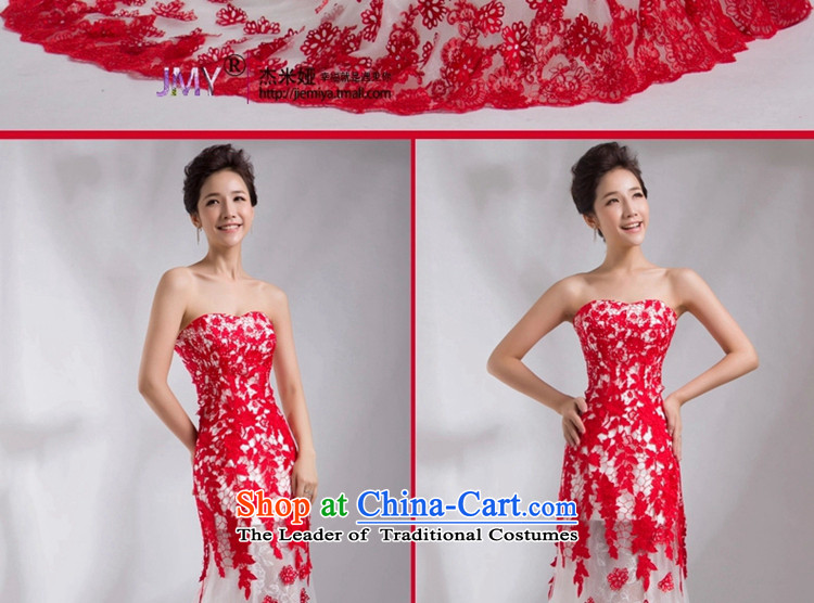 Jie mija crowsfoot wedding dresses 2014 new Korean Red sexy wiping the chest deep V-Neck Sau San knowledge services toasting champagne bride Shoulder L picture, prices, brand platters! The elections are supplied in the national character of distribution, so action, buy now enjoy more preferential! As soon as possible.