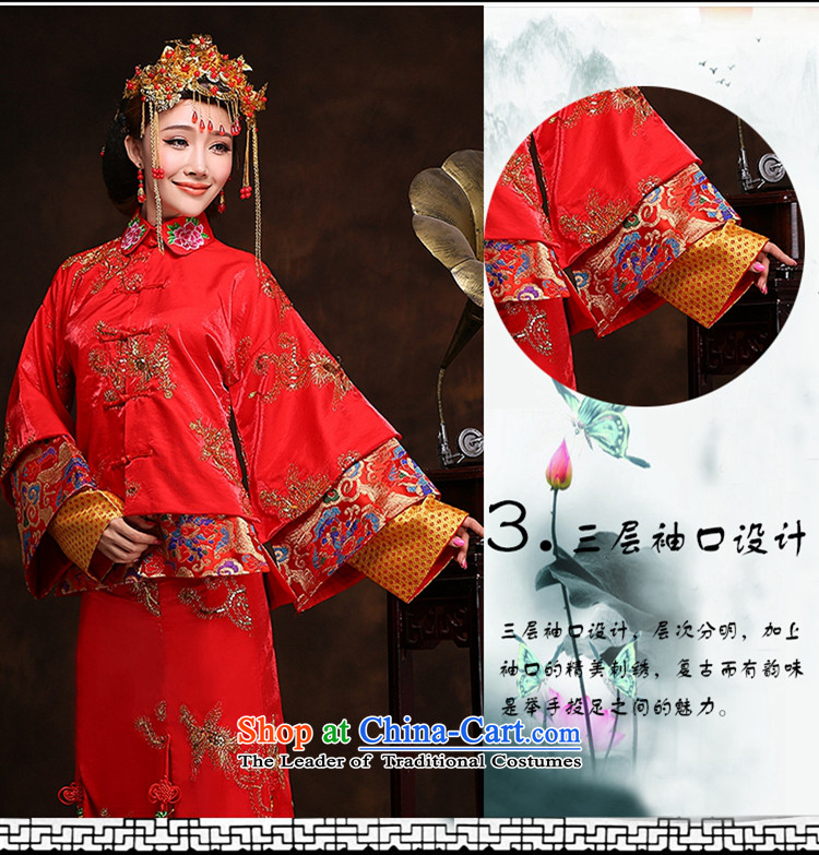 Hei Kaki New 2015 autumn and winter retro-soo Wo Service toasting champagne qipao serving Chinese classic wedding dresses long XH88 Soo-wo service plus crown plus earrings S picture, prices, brand platters! The elections are supplied in the national character of distribution, so action, buy now enjoy more preferential! As soon as possible.
