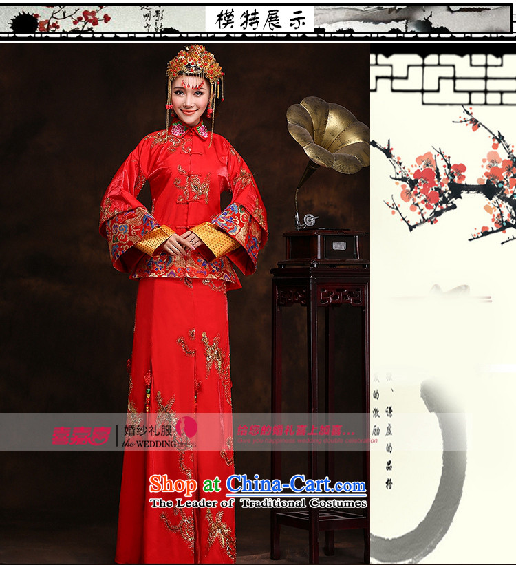 Hei Kaki New 2015 autumn and winter retro-soo Wo Service toasting champagne qipao serving Chinese classic wedding dresses long XH88 Soo-wo service plus crown plus earrings S picture, prices, brand platters! The elections are supplied in the national character of distribution, so action, buy now enjoy more preferential! As soon as possible.