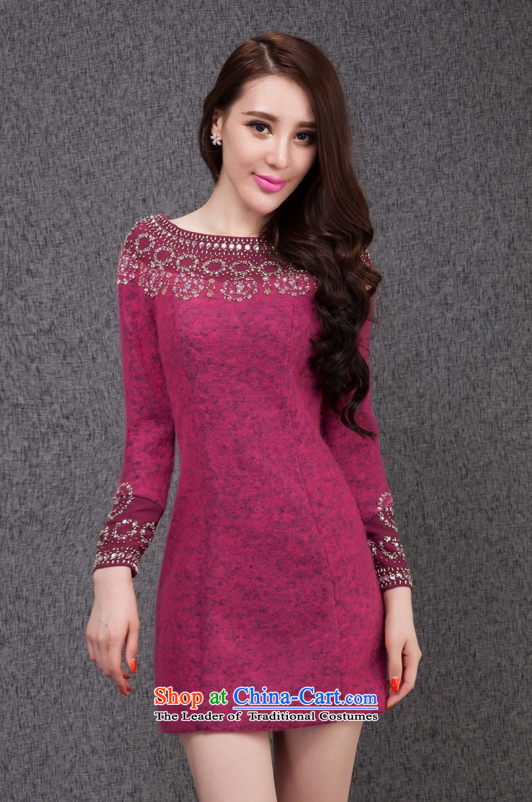 Gibez 6860# European station in Dili Card Fall/Winter Collections aristocratic small wind manually staple-ju-wool? dresses small pink dresses M picture, prices, brand platters! The elections are supplied in the national character of distribution, so action, buy now enjoy more preferential! As soon as possible.