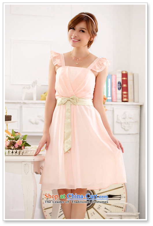 Jk2.yy2015 spring and summer new sweet Princess Niba strap chiffon dresses larger female bridesmaid small pink dress code are pictures, prices, brand platters! The elections are supplied in the national character of distribution, so action, buy now enjoy more preferential! As soon as possible.