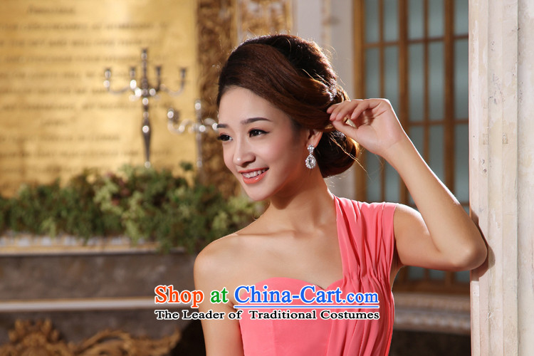 Talk to her new bride bridesmaid bows services dress marriage straps wedding short of evening long single shoulder larger watermelon red XXL picture, prices, brand platters! The elections are supplied in the national character of distribution, so action, buy now enjoy more preferential! As soon as possible.