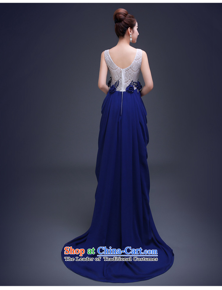Beverly Ting evening dress tail Annual Meeting 2015 new autumn and winter banquet bridesmaid dress Stylish spring bride bows services Long Lake blue XL Photo Sau San, prices, brand platters! The elections are supplied in the national character of distribution, so action, buy now enjoy more preferential! As soon as possible.