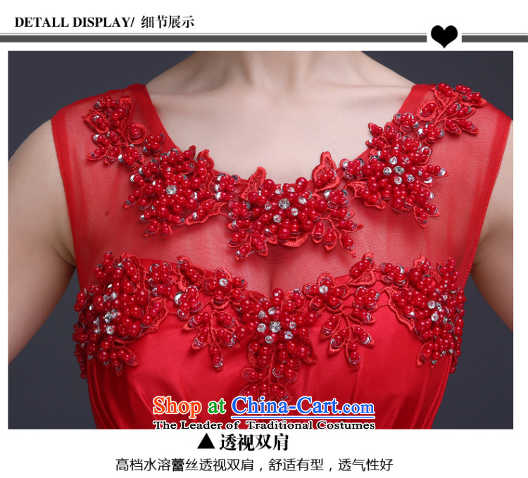 Beverly Ting bows Service Bridal Fashion Spring 2015 New 2 shoulder evening dresses red bridesmaid dress Long Female Red L images of the breast, prices, brand platters! The elections are supplied in the national character of distribution, so action, buy now enjoy more preferential! As soon as possible.