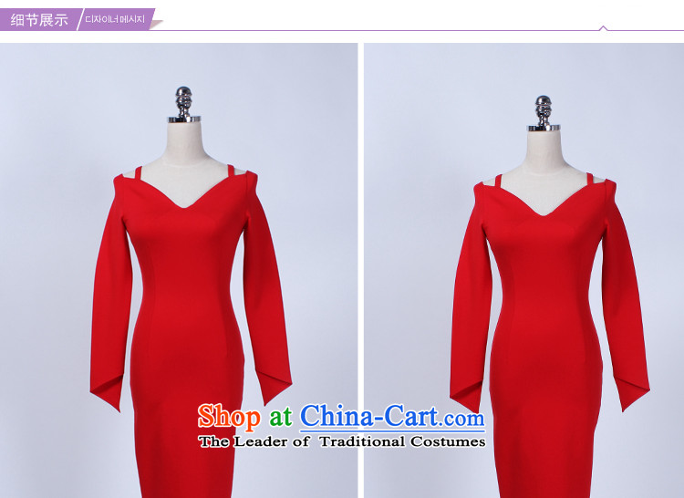 Gibez 88278#2015 Dili Korean card spring aristocratic OL Sau San graphics package and forming the thin long-sleeved gown skirt female red L picture, prices, brand platters! The elections are supplied in the national character of distribution, so action, buy now enjoy more preferential! As soon as possible.