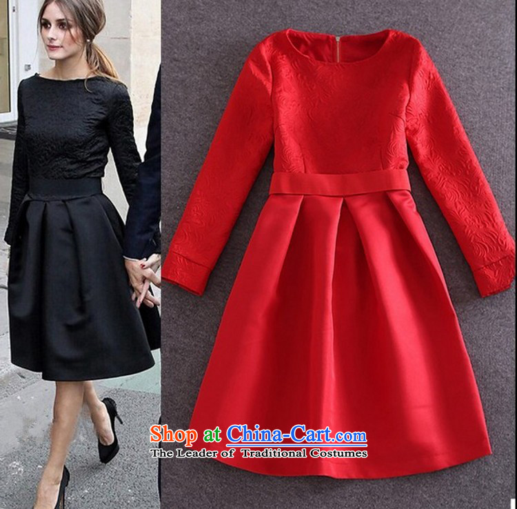 In accordance with the key, 2015 optimized large red dress married women serving drink autumn and winter aristocratic dress annual long-sleeved red dress banquet XL Photo, prices, brand platters! The elections are supplied in the national character of distribution, so action, buy now enjoy more preferential! As soon as possible.